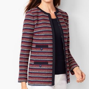 Talbots Boucle Stripe Jacket